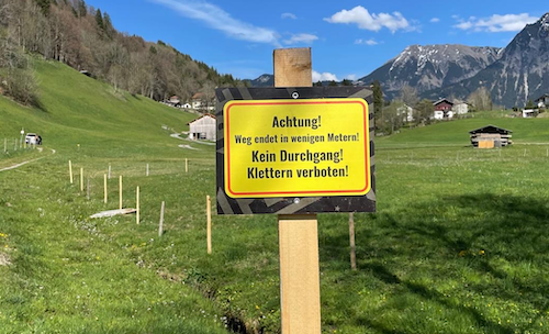 angebliches Verbot